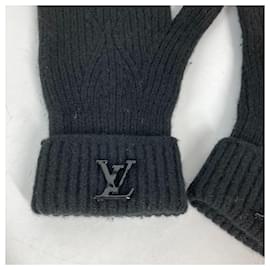 Louis Vuitton-Louis Vuitton M77960 Noir Black Gloves-Black