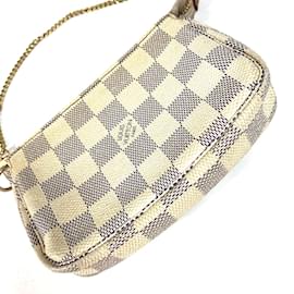 Louis Vuitton-Borsa a catena Damier Azur N58010 di Louis Vuitton-Bianco