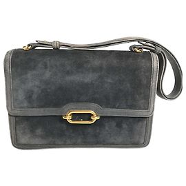 Hermès Bolsa de ombro de couro cinza Hermes Marrom