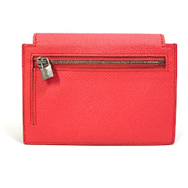 Hermès-Monedero compacto Kelly Pocket de Hermès-Rosa