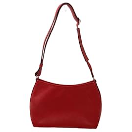 Hermès-Bolsa de ombro de couro vermelho Hermes-Vermelho