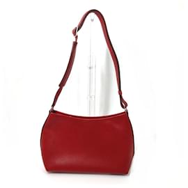 Hermès-Sac à épaule en cuir rouge Hermes-Rouge