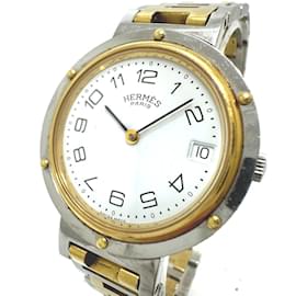 Hermès-Hermes Quartz Date Wristwatch-White