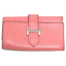 Hermès-Estuche para llaves de 4 anillas Hermes HHardware en rosa confeti-Rosa