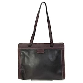 Hermès-Bolsa de ombro de couro marrom Hermes-Marrom