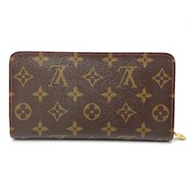 Louis Vuitton-Louis Vuitton Monogram Cherry Reißverschluss Langbörse-Braun