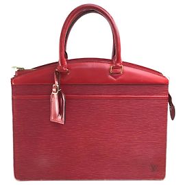 Louis Vuitton Epi-Handtasche in kastilischrot Rot