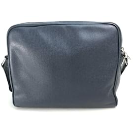 Louis Vuitton-Louis Vuitton Taiga Shoulder Bag-Navy blue