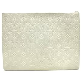 Louis Vuitton-Louis Vuitton Taurillon Clemence Clutch Bag-White