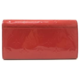 Louis Vuitton-Louis Vuitton Monogram Vernis Long Wallet-Red