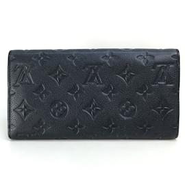 Louis Vuitton-Portafoglio lungo Monogram Empreinte Louis Vuitton-Blu navy