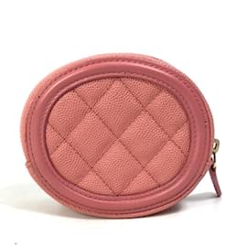 Chanel-Portafoglio in pelle rosa Chanel-Rosa