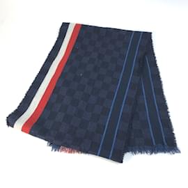 Louis Vuitton-Louis Vuitton Navy Wool Stole-Navy blue