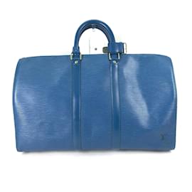 Louis Vuitton-Borsa da viaggio Epi Louis Vuitton-Blu