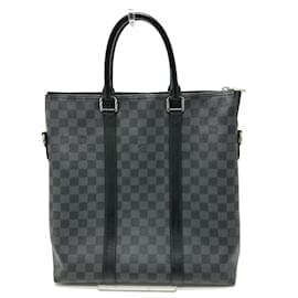 Louis Vuitton-Louis Vuitton N40000 Damier Graphite Tote Bag-Black