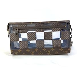 Louis Vuitton-Louis Vuitton Monogram Chess Damier Clutch Bag-Brown