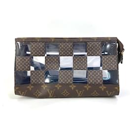 Louis Vuitton-Louis Vuitton Monogram Chess Damier Clutch Bag-Brown