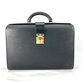 Louis Vuitton-Louis Vuitton Epi Hand Bag Business Bag-Black