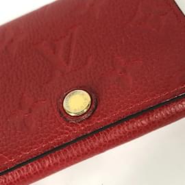 Louis Vuitton-Portafoglio bifold Monogram Empreinte Louis Vuitton-Rosso