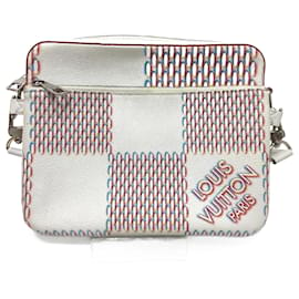 Louis Vuitton-Louis Vuitton Damier Giant Spray Shoulder Bag-White