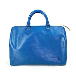 Louis Vuitton-Borsa a mano Duffle Epi Louis Vuitton-Blu