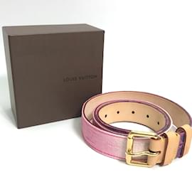 Louis Vuitton-Louis Vuitton M9852U Monogram Denim Belt-Purple