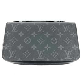 Louis Vuitton-Louis Vuitton Monogram Eclipse Long Wallet-Black