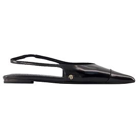 Elena Slingback Flats - ANINE BING - Kalbsleder - Schwarz Schwarz