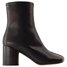 Maison Martin Margiela-Ankle Boots - MM6 Maison Margiela - Leather - Black-Black