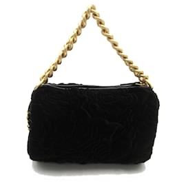 Chanel-Chanel Camellia 2Way Chain Shoulder Bag Canvas Shoulder Bag XG0P6E90 in Excellent condition-Black