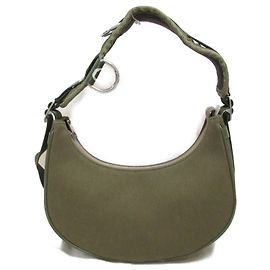 Céline Bolsa de ombro Celine Medium Ava em lona 198472DWN15KH em ótimo estado Verde