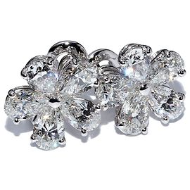 Autre Marque Pendientes Flora de oro blanco de 18K Bvlgari Blanco