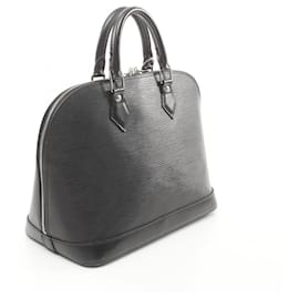 Louis Vuitton-Sac à main en cuir Louis Vuitton Alma PM M52142 en très bon état-Noir