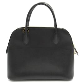 Hermès-Hermes Bolide 31 Leather Handbag in Good Condition-Black