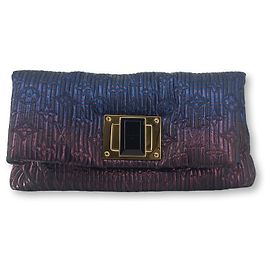 Louis Vuitton LV Altair Foldover Monogram Ombre Clutch Blue Dark purple