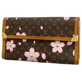 Louis Vuitton-Louis Vuitton Monogram Tri-fold Long Wallet-Brown,Monogram