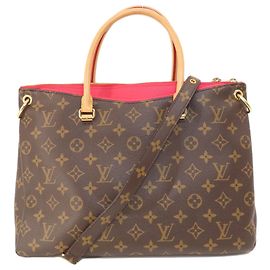 Sac à main Pallas Monogram M41175 de Louis Vuitton Marron Fuschia Monogramme