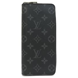 Louis Vuitton-Louis Vuitton Monogram Eclipse Long Wallet-Black