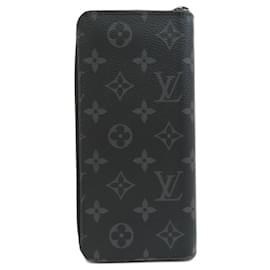 Louis Vuitton-Louis Vuitton Monogram Eclipse Long Wallet-Black