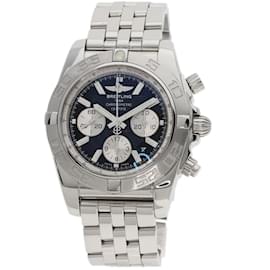 Breitling-Breitling AB0110 Chronomat 44 Men's Wristwatch-Silvery
