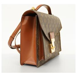Louis Vuitton-Louis Vuitton Monogram Monceau Handbag-Brown