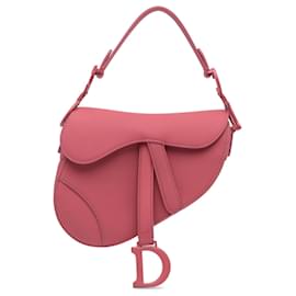 Dior-Dior Pink Mini Leather Saddle Bag-Pink