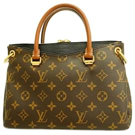 Louis Vuitton-Louis Vuitton Handtasche Monogram Pallas BB M41218 Schwarz-Schwarz