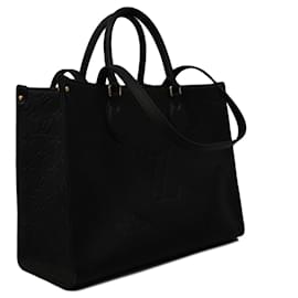 Louis Vuitton-Bolsa Louis Vuitton Monogram Empreinte On the Go M45595 Noir-Preto