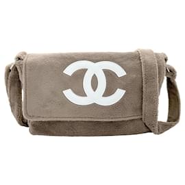 Chanel-Bolsa de ombro de esmalte marrom Chanel-Marrom