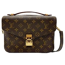 Louis Vuitton-Louis Vuitton Monogram Pochette Metis MM Schultertasche-Braun