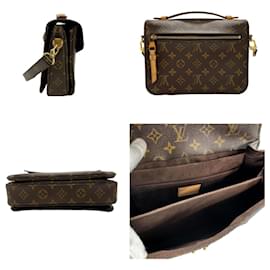 Louis Vuitton-Louis Vuitton Monogram Pochette Metis MM Schultertasche-Braun