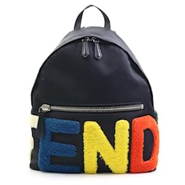 Fendi-Fendi Men's Black Nylon Backpack-Black
