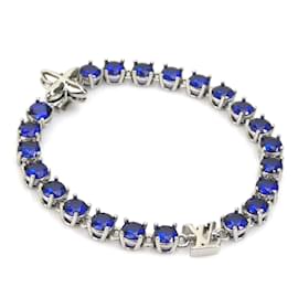 Louis Vuitton-Louis Vuitton Men's Charm Bracelet-Silvery,Blue