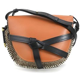 Borsa a Spalla Loewe Gate Small Marrone Nero